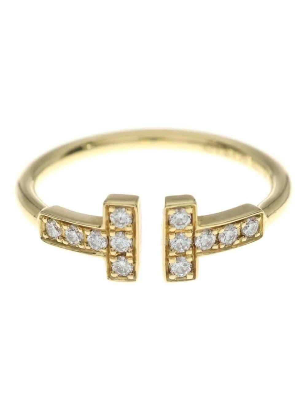 Tiffany & Co T Wire Diamond Ring 18k
